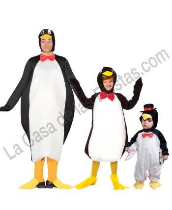 DISFRAZ GRUPO PINGÜINOS PAJARITA ROJA