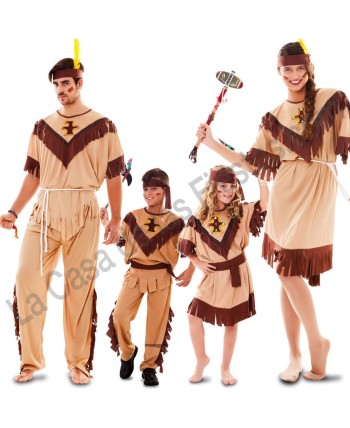 DISFRAZ GRUPO INDIOS PAJARO