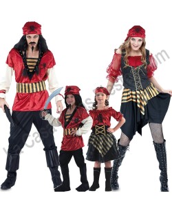 DISFRAZ GRUPO PIRATAS PAÑUELO CALAVERA