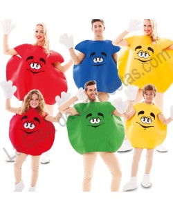 DISFRAZ GRUPO DULCE DE COLORES