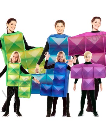 DISFRAZ GRUPO FICHAS TETRIS