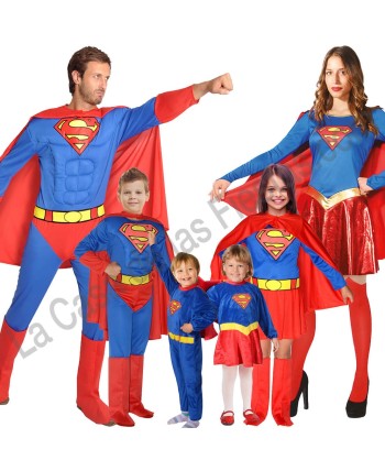 DISFRAZ GRUPO SUPERMAN MUSCULOSOS