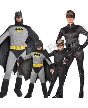DISFRAZ GRUPO BATMAN Y CAT WOMAN