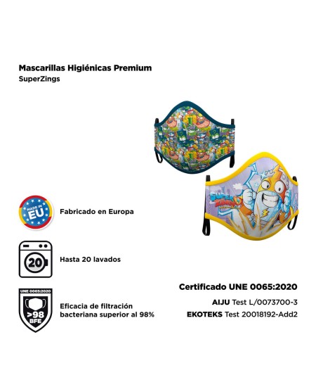 MASCARILLA DE SUPERZING KID KAZOOM INFANTIL