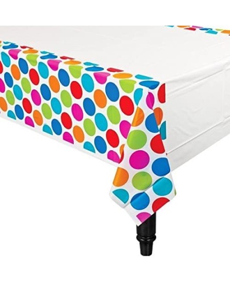 MANTEL DE PLASTICO TOPOS COLORES