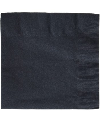 SERVILLETAS NEGRAS 20 UNIDADES