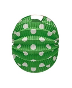 FAROL VERDE CON LUNAR BLANCO ESFERICO 6 UNIDADES