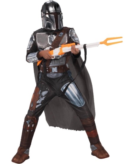 DISFRAZ DE MANDALORIAN SILVER PREMIUM PARA NIÑO