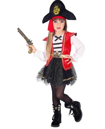 DISFRAZ DE PIRATESA TUTU NEGRO