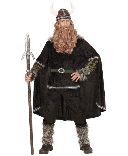 DISFRAZ DE VIKINGO CON CAPA HOMBRE