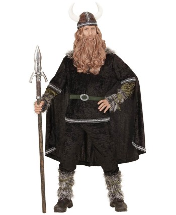 DISFRAZ DE VIKINGO CON CAPA HOMBRE