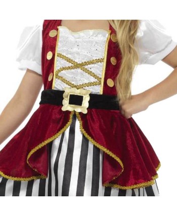 DISFRAZ DE PIRATESA FALDA RAYAS