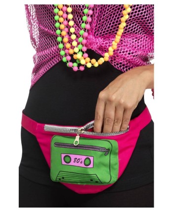 RIÑONERA AÑOS 80 NEON CON CREMALLERA