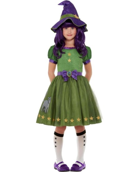 DISFRAZ DE BRUJA VERDE THE HOUR GORJUSS PARA NIÑA