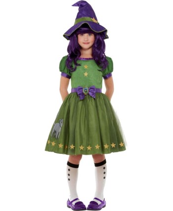 DISFRAZ DE BRUJA VERDE THE HOUR GORJUSS PARA NIÑA