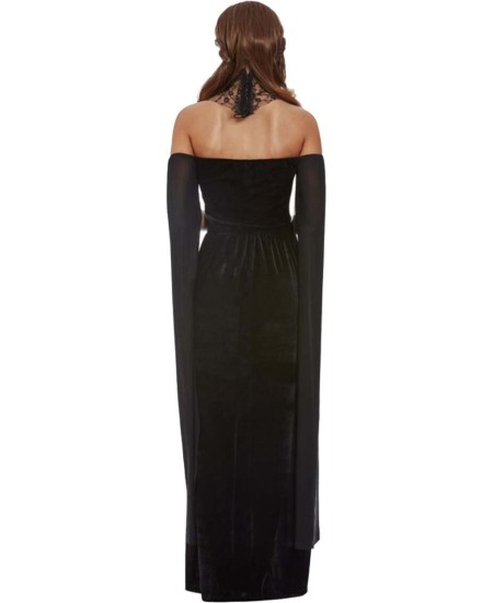 DISFRAZ DE VENECIANA NEGRO CUELLO ENCAJE PARA MUJER