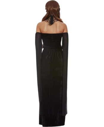 DISFRAZ DE VENECIANA NEGRO CUELLO ENCAJE PARA MUJER