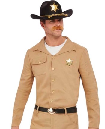 DISFRAZ DE SHERIFF HOMBRE AÑOS 80