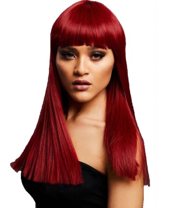 PELUCA ALEXIA ROJA CALIDAD DE LUJO