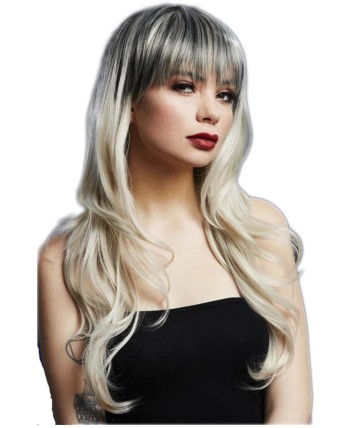 PELUCA SIENNA RUBIA RAICES OSCURAS CALIDAD LUJO