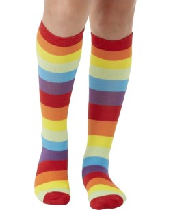 CALCETINES PAYASO RAYAS MULTICOLOR
