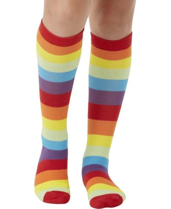 CALCETINES PAYASO RAYAS MULTICOLOR CALCETINES PAYASO RAYAS MULTICOLOR