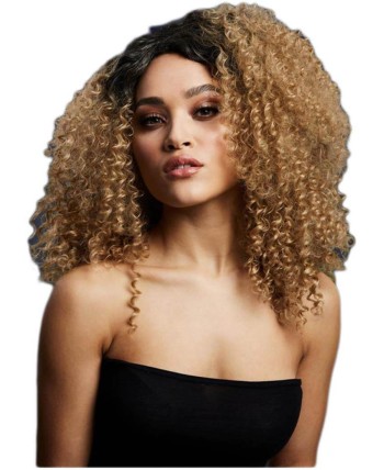 PELUCA LIZZO CARAMELO CALIDAD LUJO