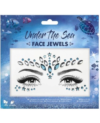 GEMMAS ADHESIVAS FORMAS AZUL Y BLANCO