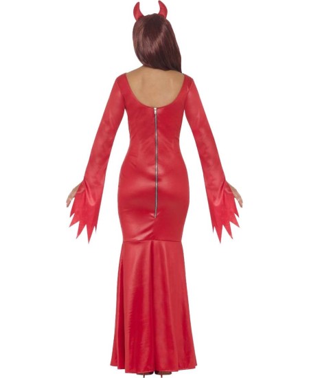 DISFRAZ DE DIABLESA VESTIDO ROJO PARA MUJER