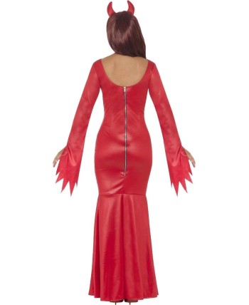 DISFRAZ DE DIABLESA VESTIDO ROJO PARA MUJER
