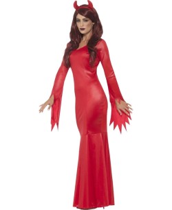 DISFRAZ DE DIABLESA VESTIDO ROJO PARA MUJER 2