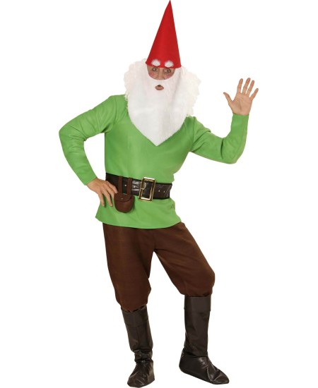 DISFRAZ DE ENANITO BLANCANIEVES VERDE PARA HOMBRE