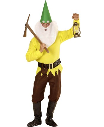 DISFRAZ DE ENANITO BLANCANIEVES AMARILLO