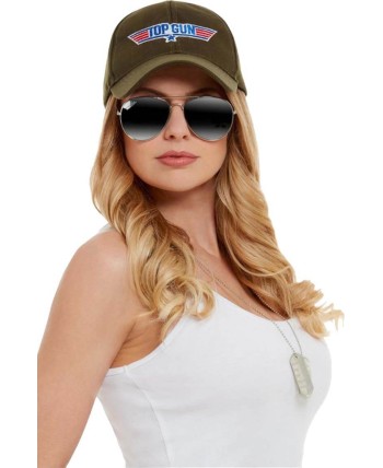 GORRA TOP GUN CON GAFAS Y PLACA
