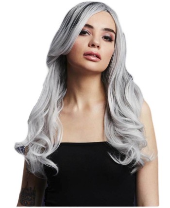 PELUCA KHLOE PLATA GRIS MEZCLA CALIDAD DE LUJO