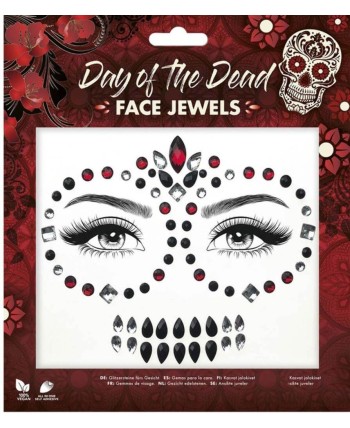 GEMMAS ADHESIVAS CALAVERA MEJICANA COLORES