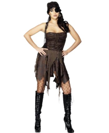 DISFRAZ DE PIRATA SEXY LOOK PIEL PARA MUJER