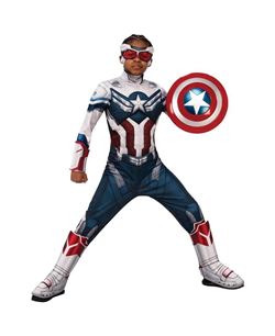 Disfraz de Capitan America FAW Deluxe Nino | La Casa de las Fiestas