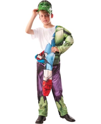 DISFRAZ HULK CAPITAN AMERICA REVERSIBLE