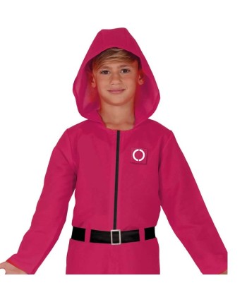 DISFRAZ DE JUEGO DEL CALAMAR JUGADOR ROSA INFANTIL