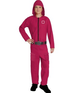 DISFRAZ DE JUEGO DEL CALAMAR JUGADOR ROSA ADOLESCENTE