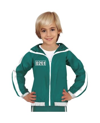 DISFRAZ DE JUEGO DEL CALAMAR JUGADOR VERDE INFANTIL