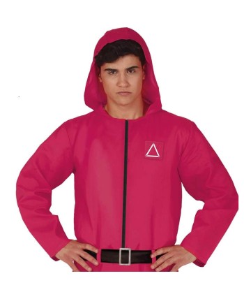DISFRAZ DE JUEGO DEL CALAMAR JUGADOR ROSA HOMBRE