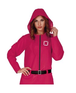 DISFRAZ DE JUEGO DEL CALAMAR JUGADOR ROSA MUJER 2