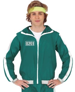 DISFRAZ DE JUEGO DEL CALAMAR JUGADOR VERDE HOMBRE 2