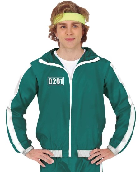 DISFRAZ DE JUEGO DEL CALAMAR JUGADOR VERDE HOMBRE