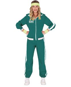 DISFRAZ DE JUEGO DEL CALAMAR JUGADOR VERDE MUJER