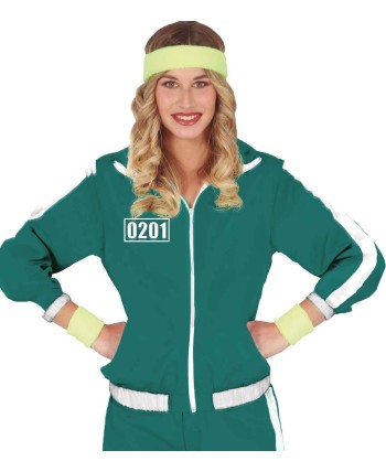 DISFRAZ DE JUEGO DEL CALAMAR JUGADOR VERDE MUJER