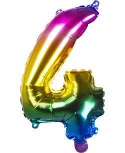 GLOBO NUMERO 4 FOIL 36 CM