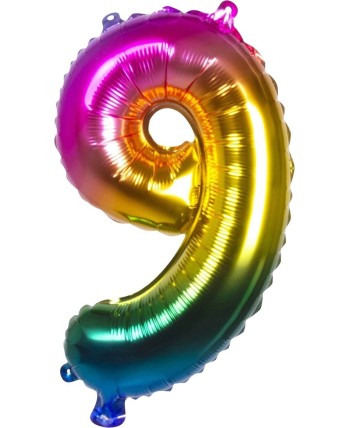 GLOBO NUMERO 9 FOIL 36 CM